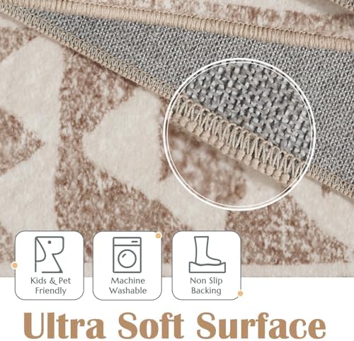 Boho Kitchen Runner Rug 2x10 Morroccan Trellis Design