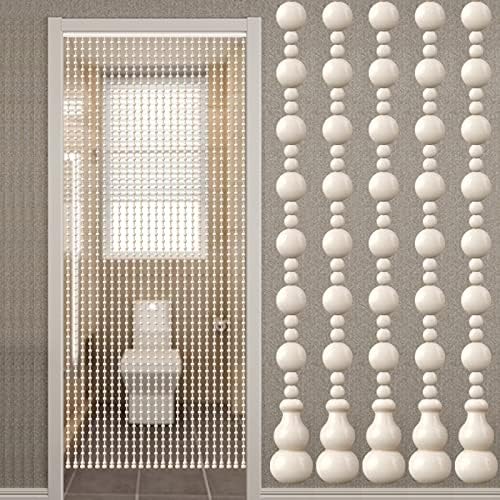 KDDEON Natural Wood Bead Curtain for Doorway Room Divider