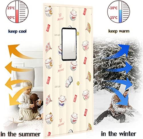 Cotton Door Curtain 120x240cm Soundproof Thermal Panel