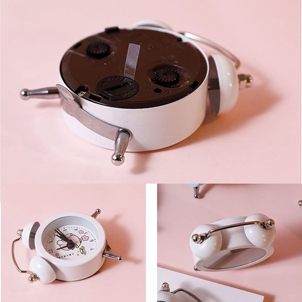 HomeSoGood Mini Star Alarm Clock Pink Retro Design