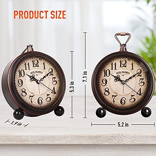Super Silent Battery Alarm Clock with Night Light