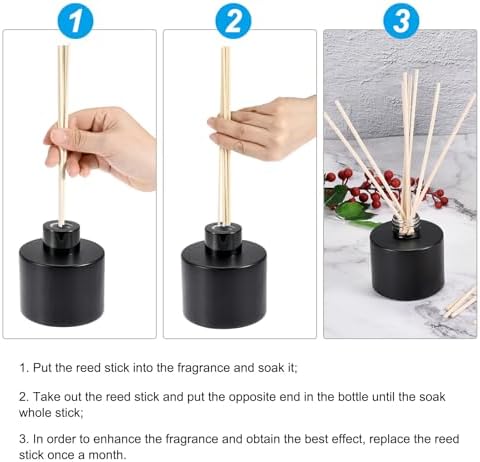 PATIKIL 30CM Reed Diffuser Stick 100 Pack with PET Bottle