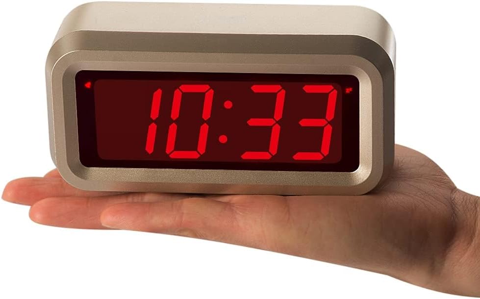 Timegyro Alarm Clock for Bedrooms with 3 Level Brightness Adjustable