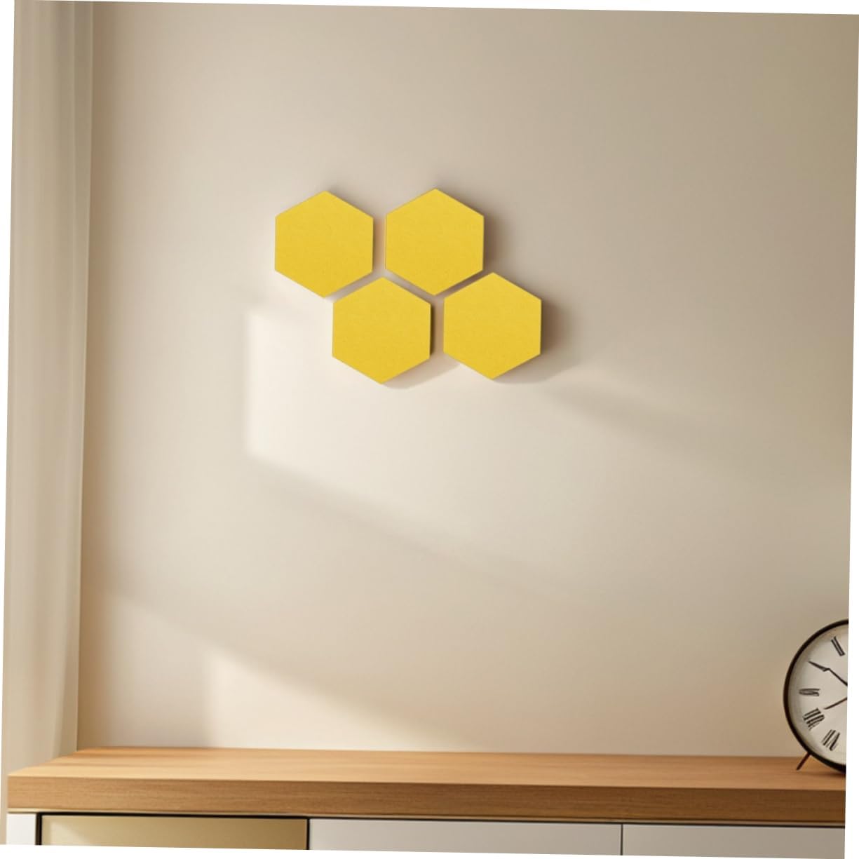 VICASKY 20pcs Hexagon Felt Board Tiles for Walls