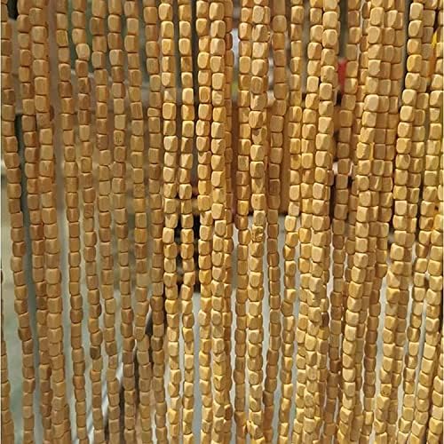 Natural Bamboo Beaded Curtain for Doorway and Room Division