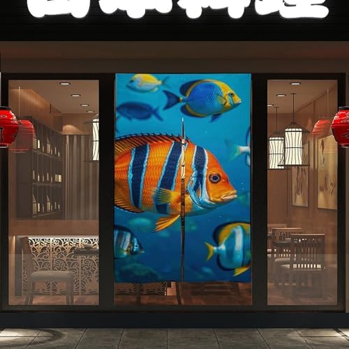 Fishing Door Cover Curtain 57x17 Inches