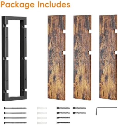 Homode 3 Tier Floating Wall Shelves for Bathroom Bedroom Kitchen