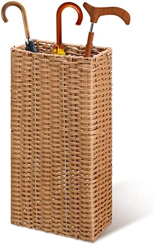 Weysat Woven Rectangular Umbrella Stand for Entryway