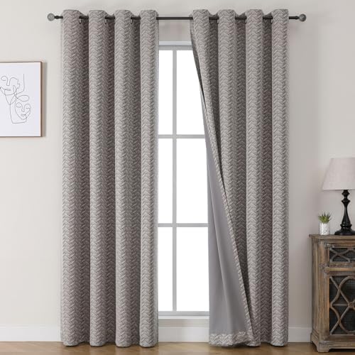 BULLPRINCESS Grommet Blackout Curtains 52x63 inch Panels