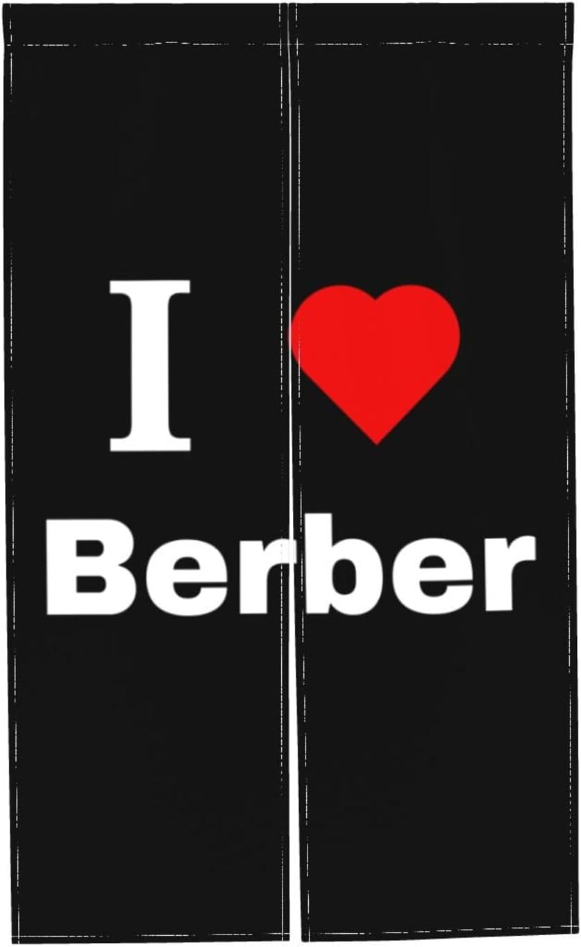 I Love Berber Blackout Curtains 34x56in Doorway Panel