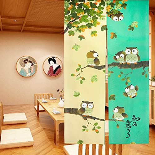 LIGICKY Noren Door Curtain Japanese Style Printed Tapestry