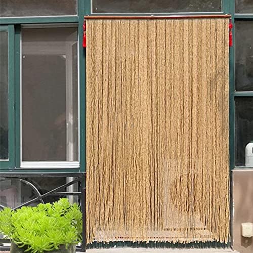Wood Beaded Curtain for Doorway and Room Divider