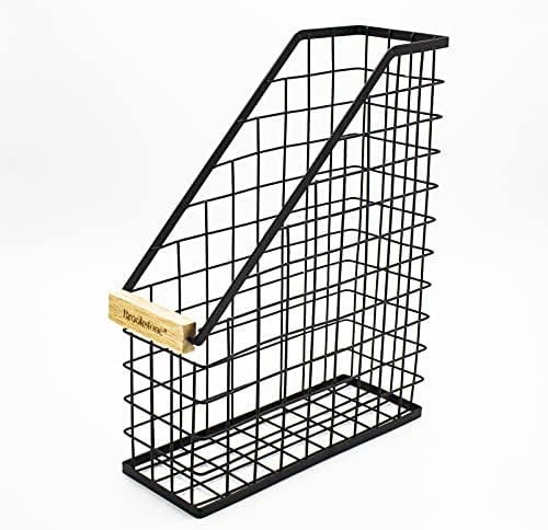 Brookstone Magazine File Holder Office Desk Organizer with Open Design