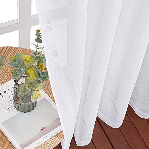 NICETOWN Sheer Curtains with Grommet Top for Living Room
