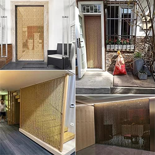 Wood Beaded Curtain for Doorway and Room Divider