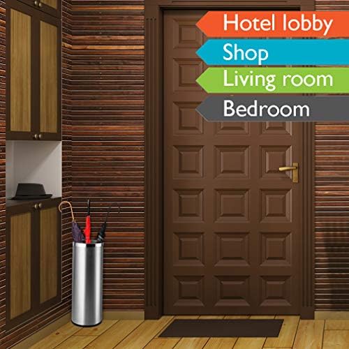 Stainless Steel Umbrella Stand with Removable Bucket