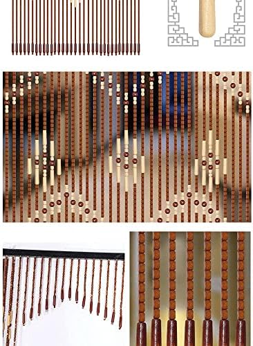 Wooden Beads Curtain 31 Strands Door Room Divider