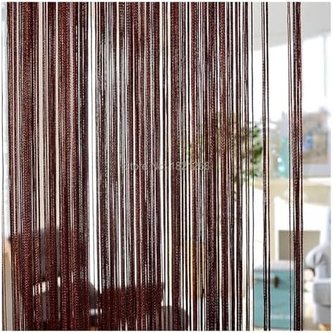Tassel String Curtains 300x260cm Solid Color Panel
