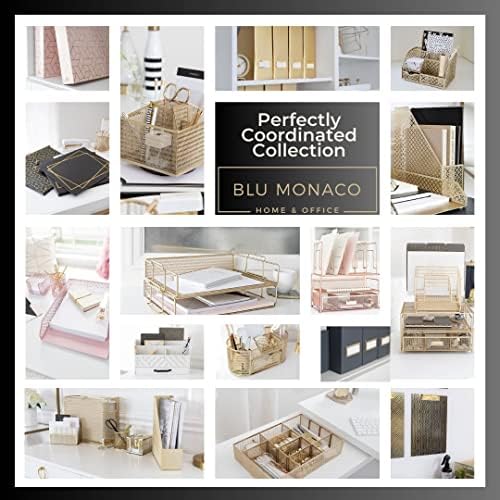 BLU MONACO Foldable Magazine Storage Boxes Set of 4