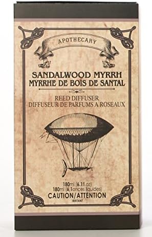 Hosley Reed Diffuser Set with Sandalwood Myrrh Scent