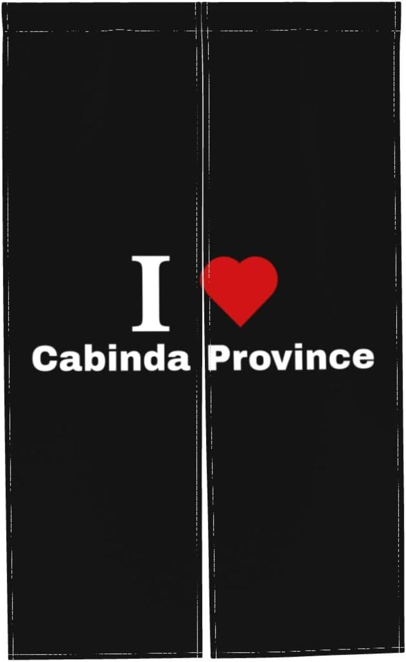 I Love Cabinda Province Blackout Curtain 34x56in Door Panels