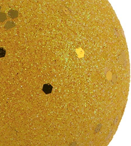 Vickerman 275 Yellow 4-Finish Ornament Set 20 Pack