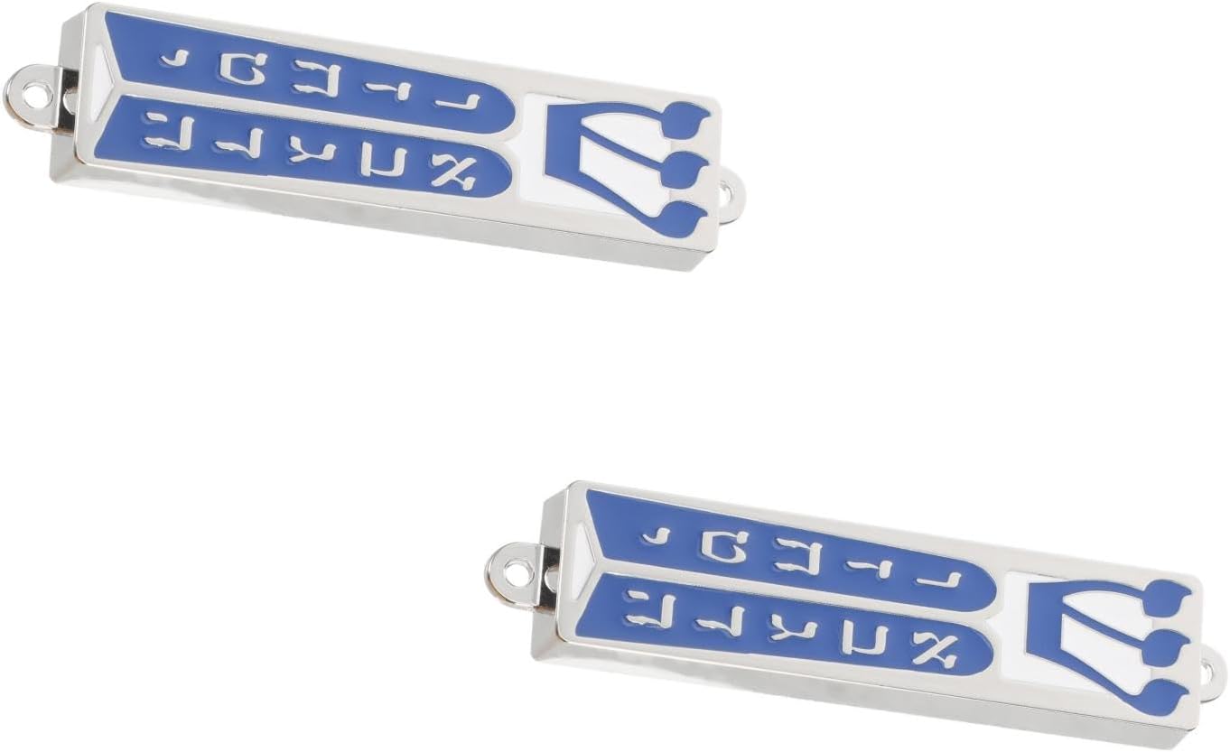 LOGOFUN 2pcs Metal Mezuzah for Door Blessing Decor