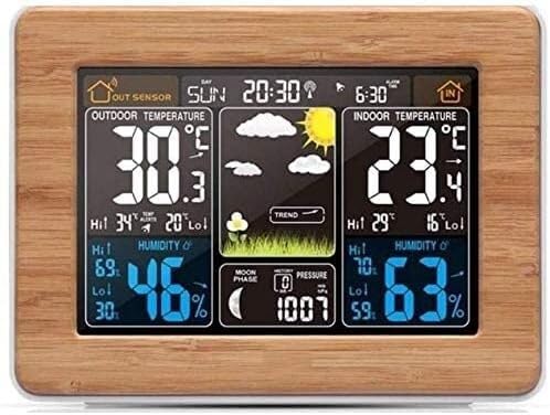 HD Weather Station with Alarm Clock and Moon Phase Display