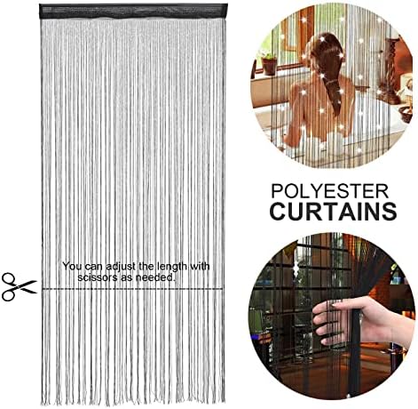 DULRLLY Door String Curtain with Sparkle Beads