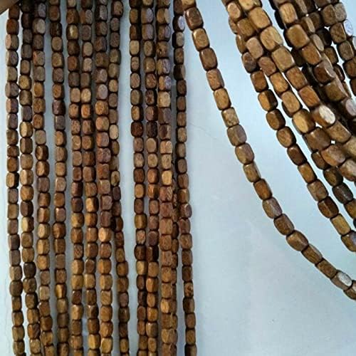 Natural Wood Beaded Curtain for Doorway and Room Dividers
