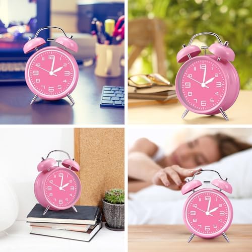 Loud Alarm Clock for Heavy Sleepers with Night Light and 3D Dial