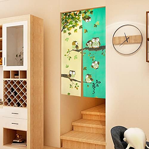 LIGICKY Noren Door Curtain Japanese Style Printed Tapestry