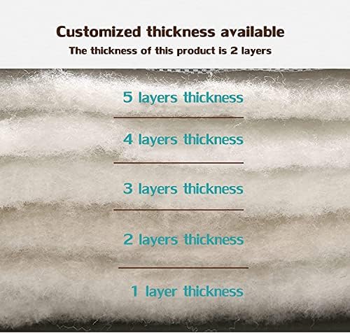 Cotton Door Curtain 120x240cm Soundproof Thermal Panel