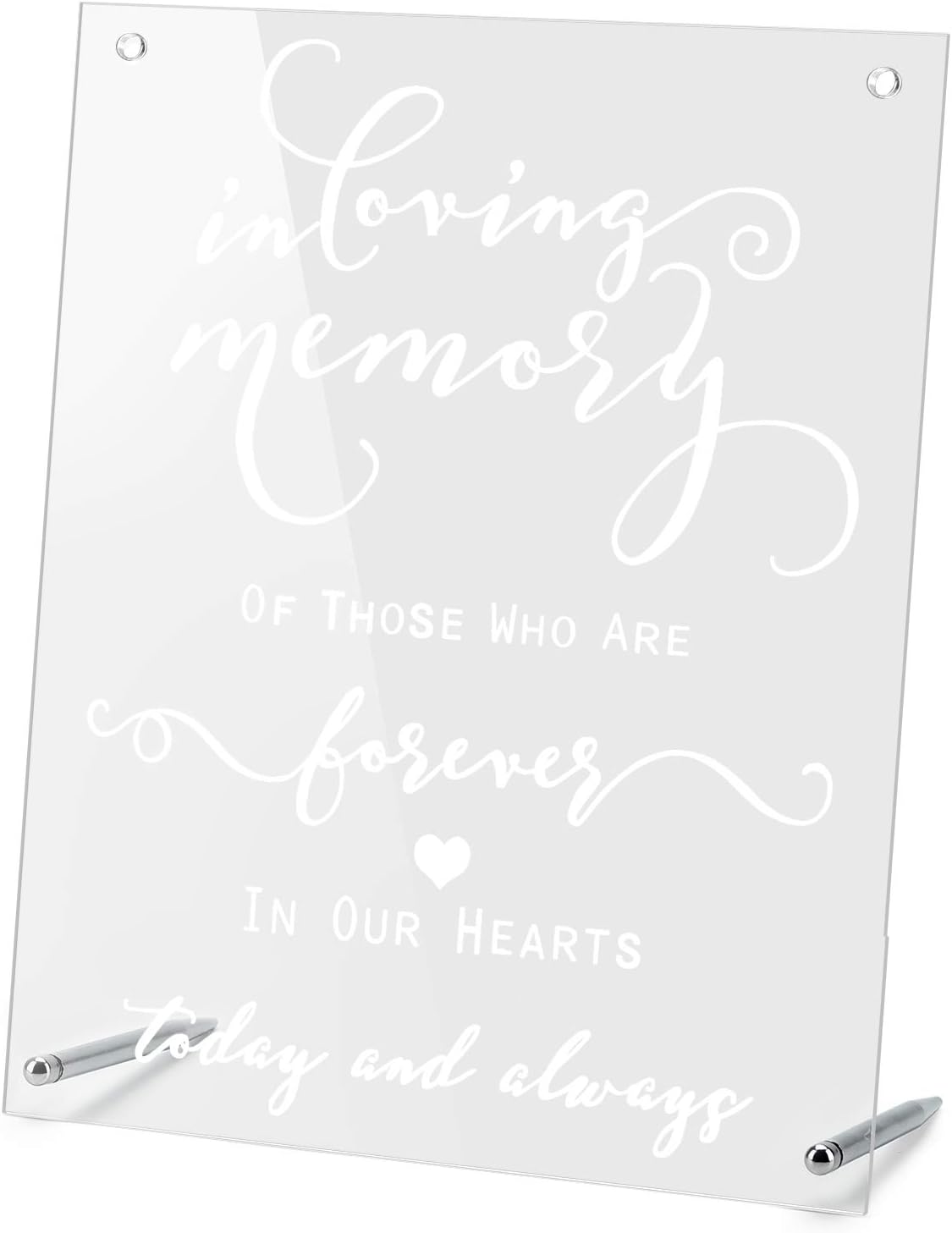 Handcraft Wedding Sign Acrylic 8x10 Inches Memorial Art
