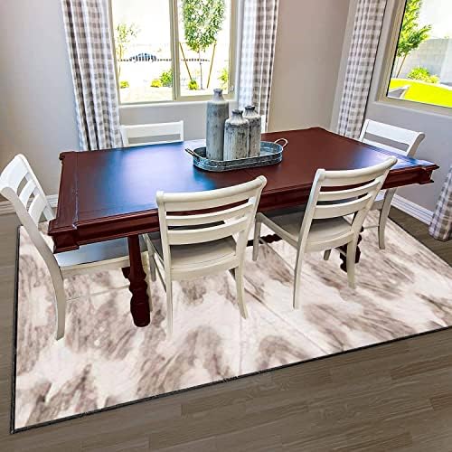 Modern 3D Area Rug With Abstract Bohemian Stripe Mauve Design