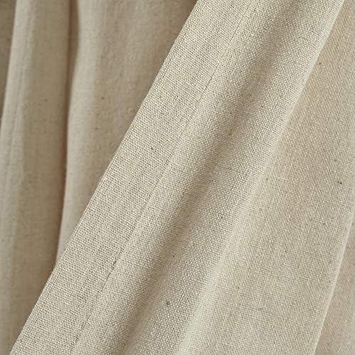Lush Decor Boho Pom Pom Tassel Linen Curtain Panel