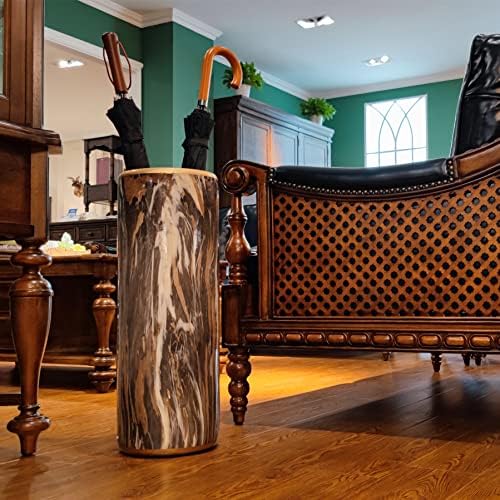 Marble Pattern Umbrella Stand Modern Bucket Design