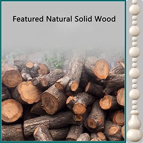 KDDEON Natural Wood Bead Curtain for Doorway Room Divider