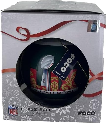 Philadelphia Eagles Super Bowl LIX Glass Ball Ornament