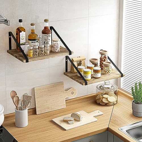 Fixwal 12 Inch Deep Floating Shelves for Home Decor