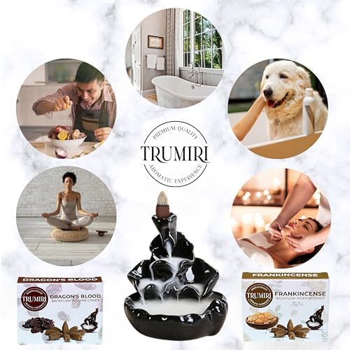 TRUMIRI Backflow Incense Cones - 20 Pack Waterfall