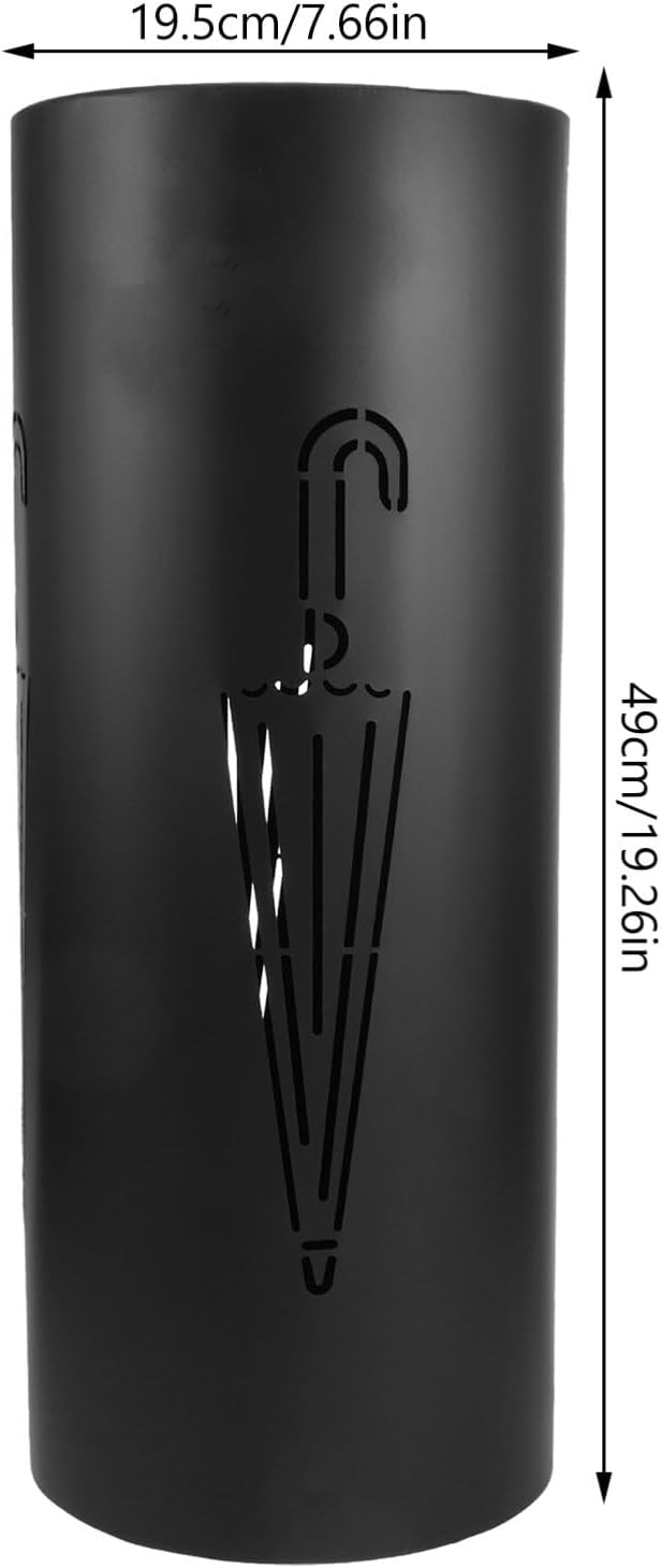 HOMSFOU Metal Umbrella Stand Holder Bucket Rack