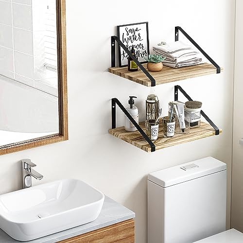 Fixwal 12 Inch Deep Floating Shelves for Home Decor