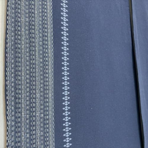 Dark Navy Doorway Curtain with Dobby Weaving