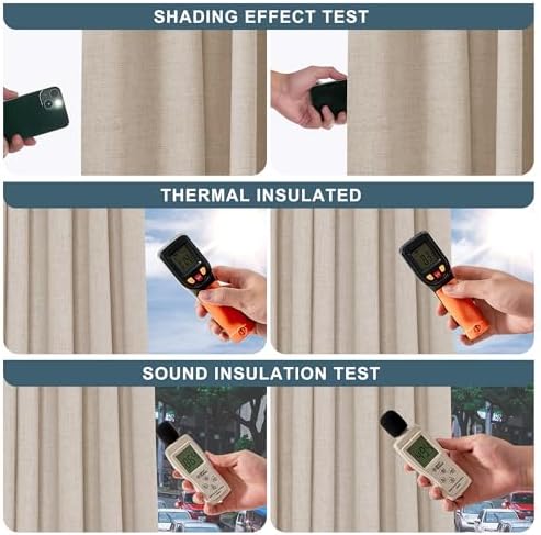 PONY DANCE Blackout Curtains 108 Inches 2 Panels Set