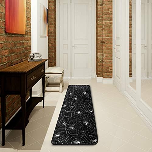 ALAZA Halloween Black and White Grunge Area Rug 72x24 Inches