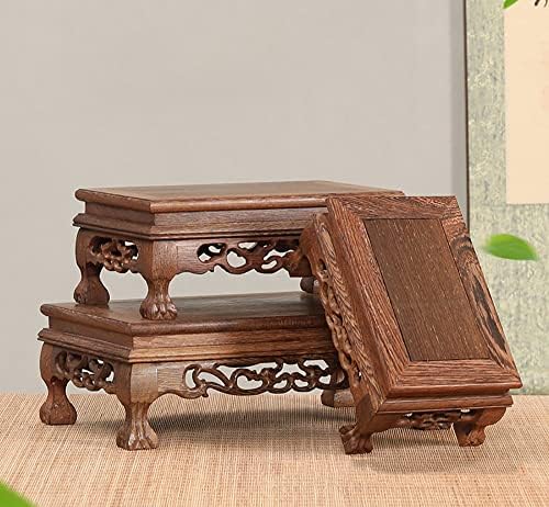 GOLDYWENDY Wooden Pedestal Stand for Vases and Statues