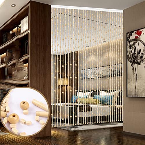Natural Bamboo Beaded Curtain for Room Partition
