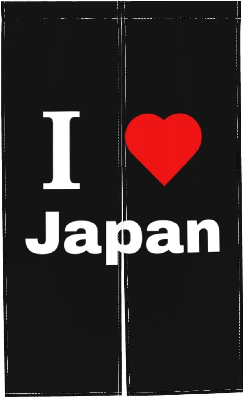 I Love Japan Blackout Curtains for Door 34x56in