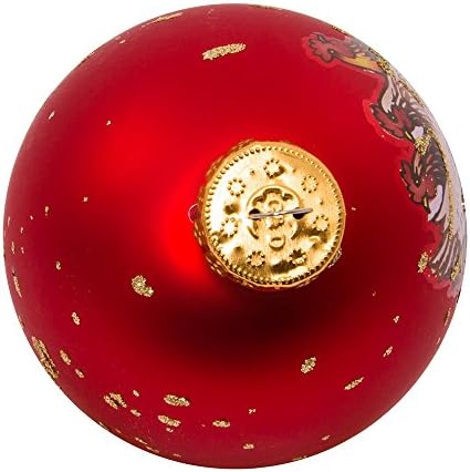 Kurt Adler 12 Days of Christmas Glass Balls Set 65mm